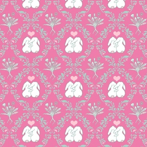 bunny love raspberry pink medium