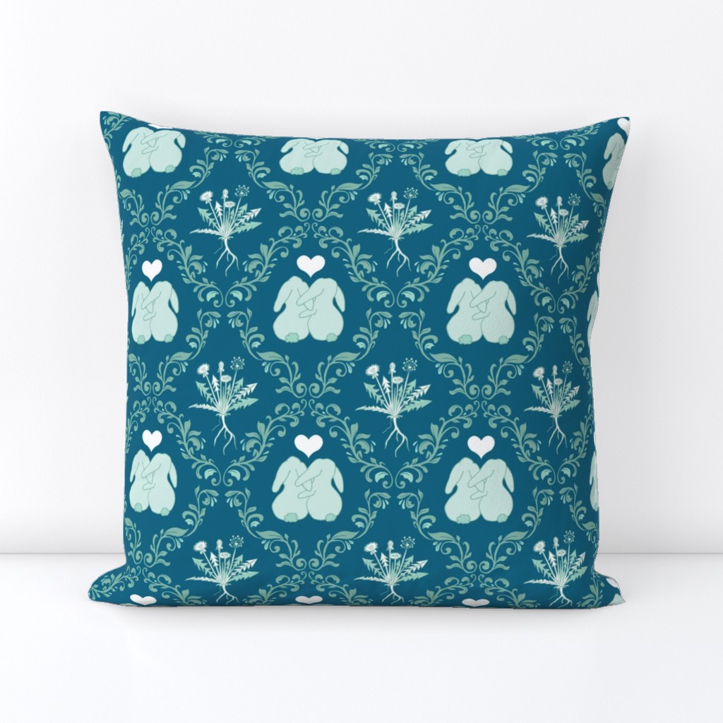 bunny love teal medium