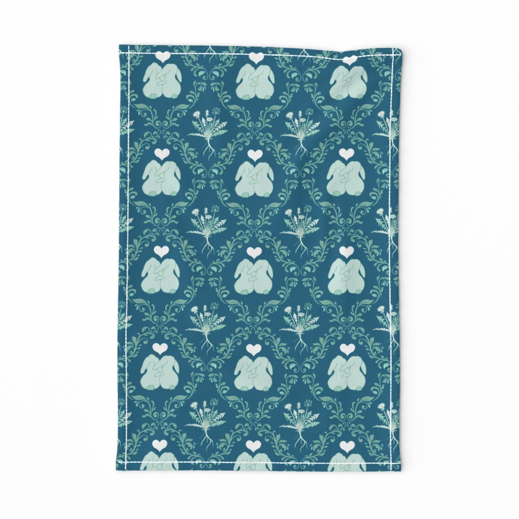 bunny love teal medium