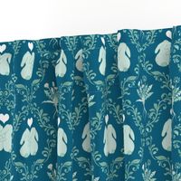 bunny love teal medium