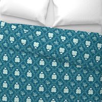 bunny love teal medium