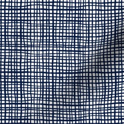 navy grid fabric home decor interior design