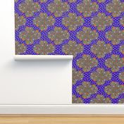 Floral Paisley on Royal Blue