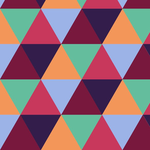 Bright geometric pattern with triangle