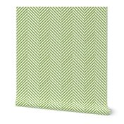 Avocado Green and white chevron