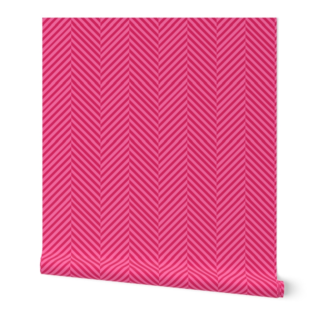 Herringbone Pink // pink chevron