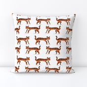 tiger fabric // tigers animals safari fabric - orange tigers