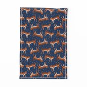 tigers fabric // tiger animal safari fabric andrea lauren - orange and navy