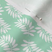palms fabric // palm leaf tropical leaves fabric tropical fabric - mint