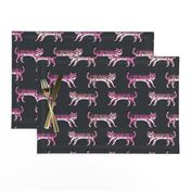 tiger fabric // tigers animals safari fabric - pink tigers