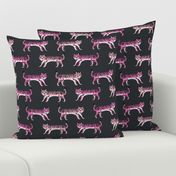 tiger fabric // tigers animals safari fabric - pink tigers