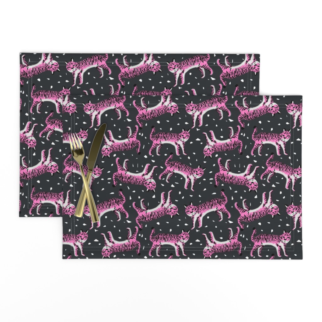 tigers fabric // tiger animal safari fabric andrea lauren - pink tigers