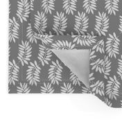 palms fabric // palm leaf tropical leaves fabric tropical fabric - grey