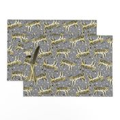 tigers fabric // tiger animal safari fabric andrea lauren - grey and yellow