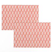 palms fabric // palm leaf tropical leaves fabric tropical fabric - coral