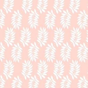 palms fabric // palm leaf tropical leaves fabric tropical fabric - blush