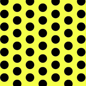 Ladybug Dots (Black on Yellow)