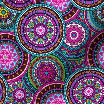 Bright Bohemian Boho Hippy Chic Pattern