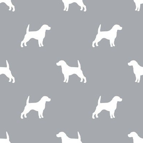Beagle Silhouette basic dog breed fabric quarry