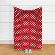 Golden Retriever silhouette dog breed fabric red