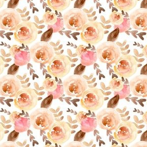 soft pink and peach watercolor floral 
