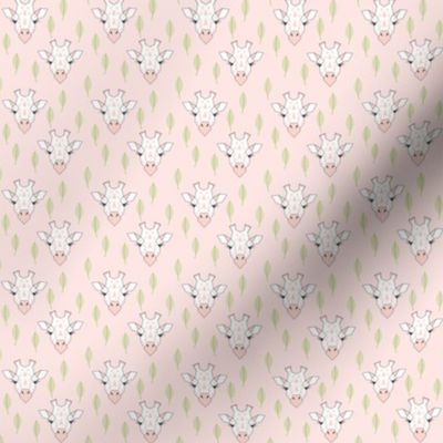 tiny giraffes-and-leaves-on-soft-pink