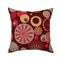 Circle Frenzy - Red - Large - Retro