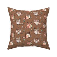 forest foxes in brown