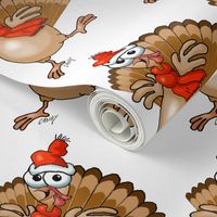 Christmas turkey cartoon.