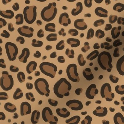 Adult Size Leopard Print Animal Skin Digital Printed Wild Safari Themed Spotted Pattern Art Brown Unisex Kitchen Bib with Adjustable Neck for Cooking Gardening Ambesonne Brown Apron 