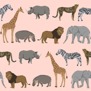 safari animals fabric safari nursery design light blush nursery
