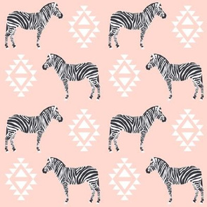 zebra fabric safari animals fabric nursery baby design pink