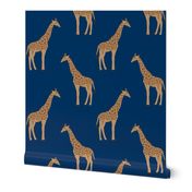 giraffe fabric safari animals nursery fabric baby nursery navy