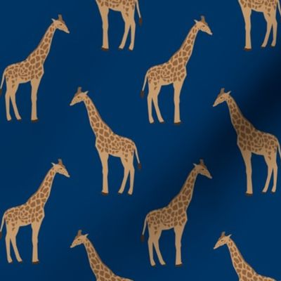 giraffe fabric safari animals nursery fabric baby nursery navy