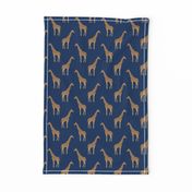 giraffe fabric safari animals nursery fabric baby nursery navy