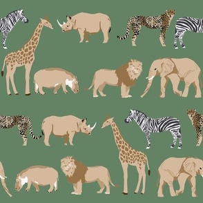 safari animals fabric safari nursery design green earth tones nursery