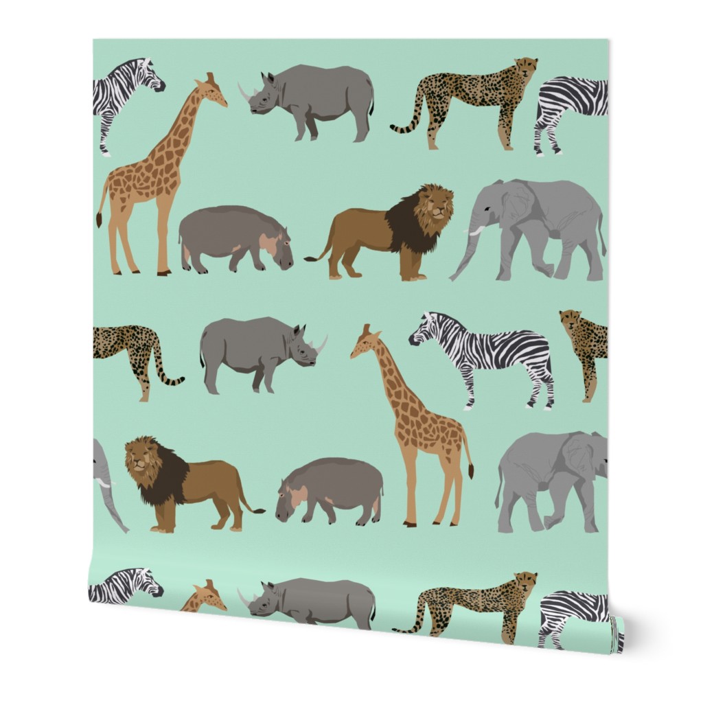 safari animals fabric safari nursery design mint nursery