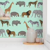 safari animals fabric safari nursery design mint nursery