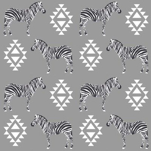 zebra fabric safari animals fabric nursery baby design grey