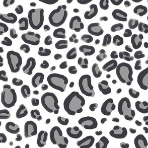 leopard print fabric safari animals nursery fabric baby design grey