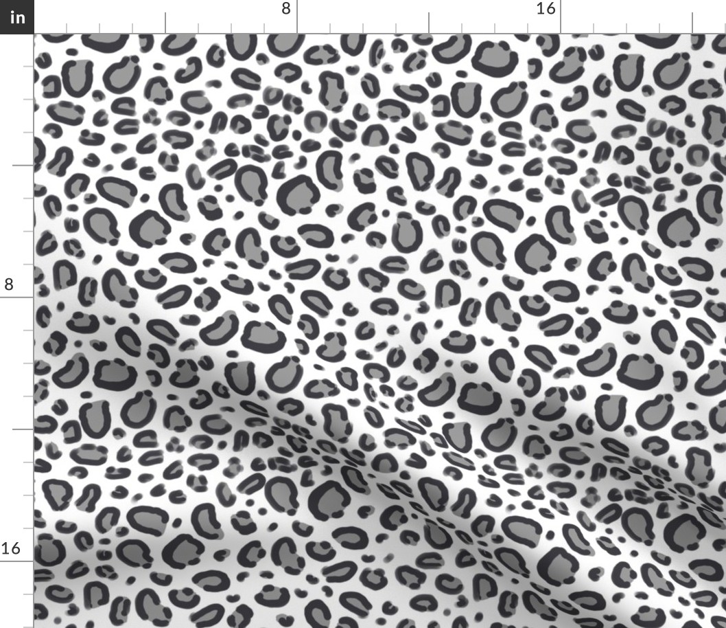 leopard print fabric safari animals nursery fabric baby design grey