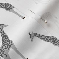 giraffe fabric safari animals nursery fabric baby nursery grey