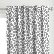 giraffe spot fabric grey nursery safari animals design