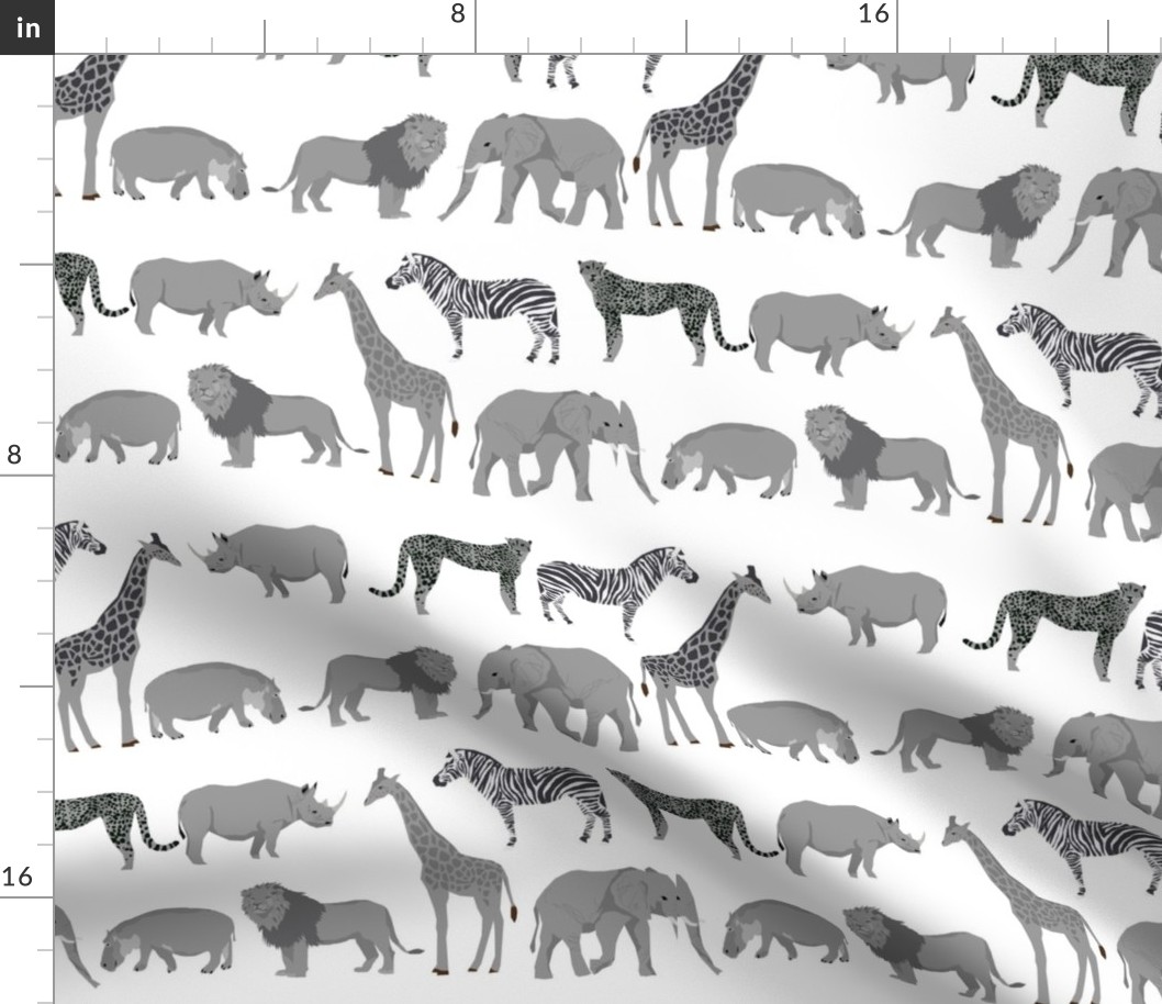 safari animals fabric safari nursery design light grey neutral nursery