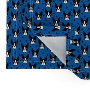 boston terrier dog fabric // blue dog design dogs by andrea lauren