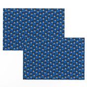 boston terrier dog fabric // blue dog design dogs by andrea lauren