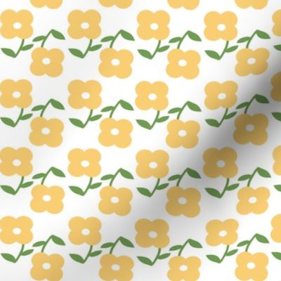 Yellow Spring Flower Pattern