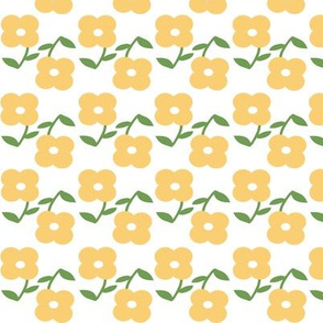Yellow Spring Flower Pattern
