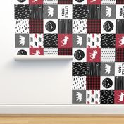 Happy Camper Quilt with Little Man Quilt Block (90)