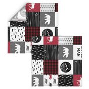 Happy Camper Quilt with Little Man Quilt Block (90)